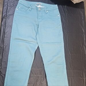 Express Women's Aqua Skinny Jeans